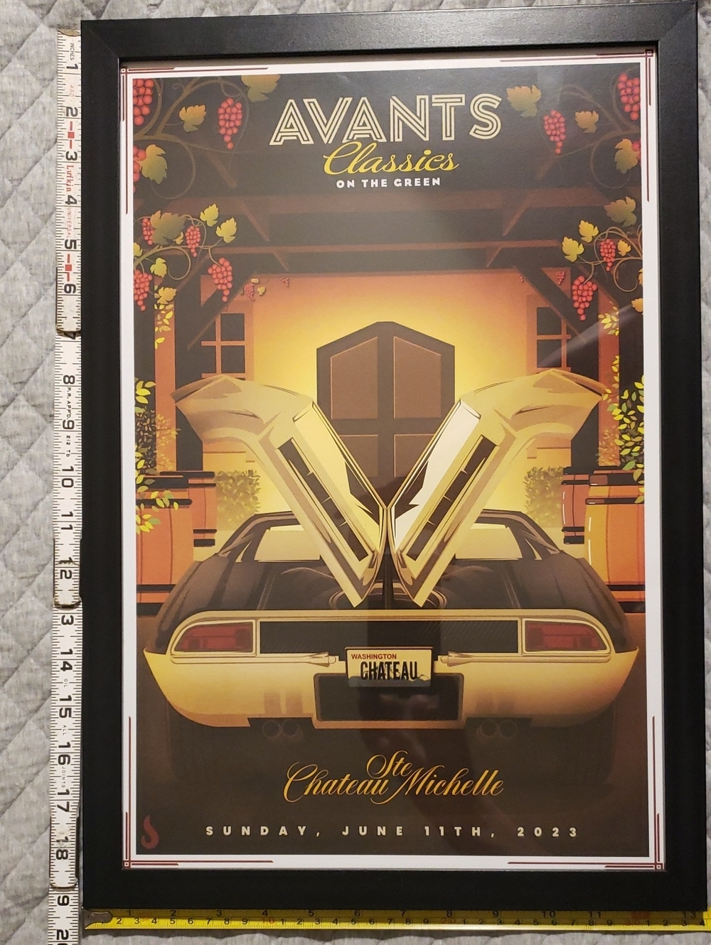 Limited Edition Classics On The Green Framed Art Print - Black & Gold